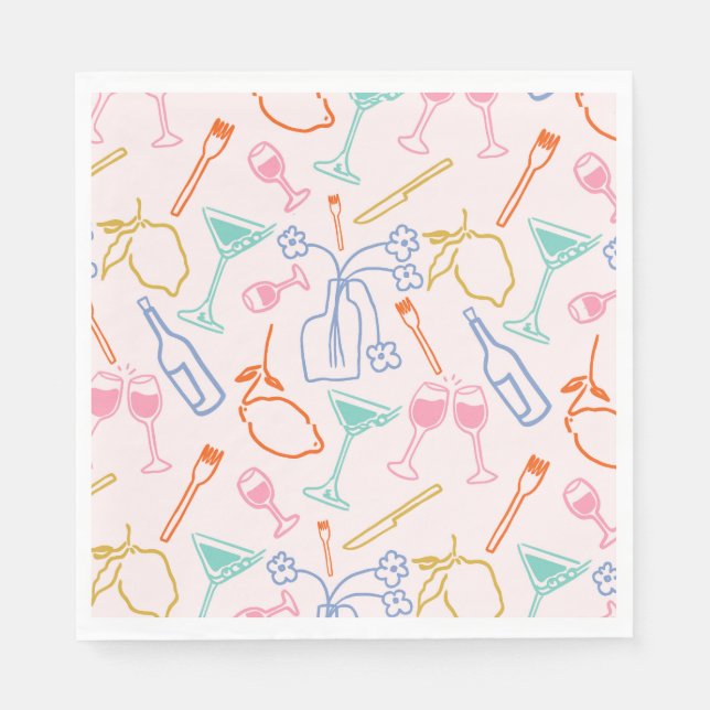 Tuscan Evening Pappersservett (Framsidan)