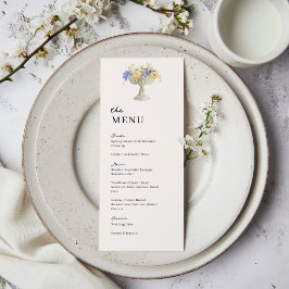 Tuscan Garden Urn Wedding Wedding Dinner Meny