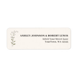 Tuscan Garden Wedding Romantic Floral Return Returadress Etikett