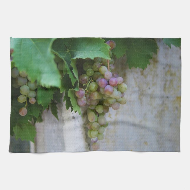 Tuscan Grapes Vineyard Kitchen Towel Kökshandduk (Horisontell)
