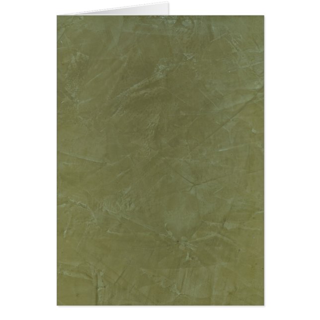 Tuscan Grön Falsk Finish Hälsningskort (Framsidan)