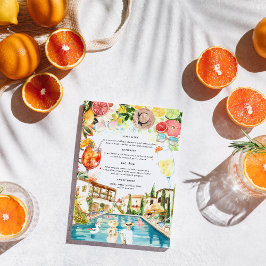 Tuscan Italienska Bassäng Party | Spritz Menu Meny