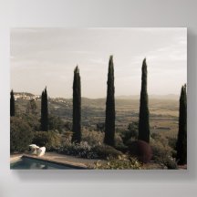 Tuscan landscape hidden behind cypresses (2024)