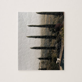 Tuscan landscape hidden behind cypresses (2024) pussel