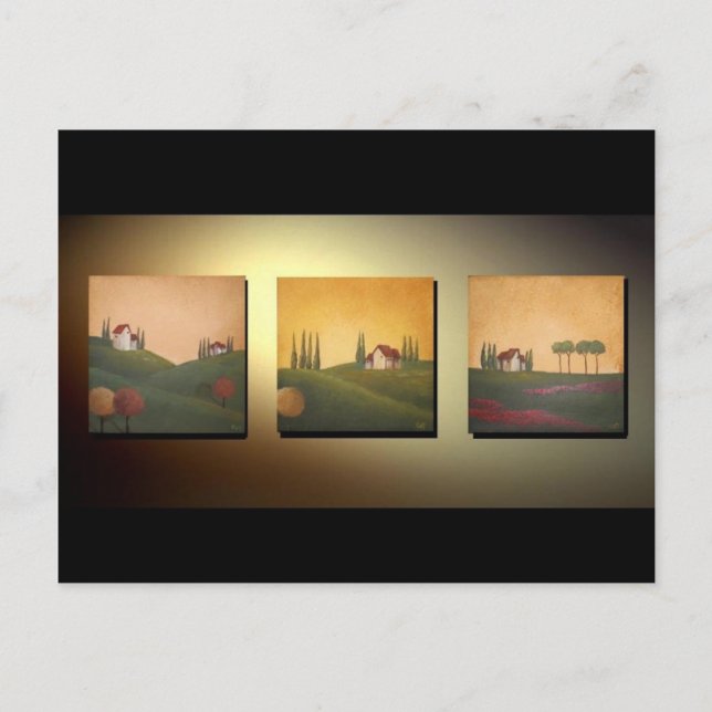 Tuscan Landscapes III Vykort (Framsida)