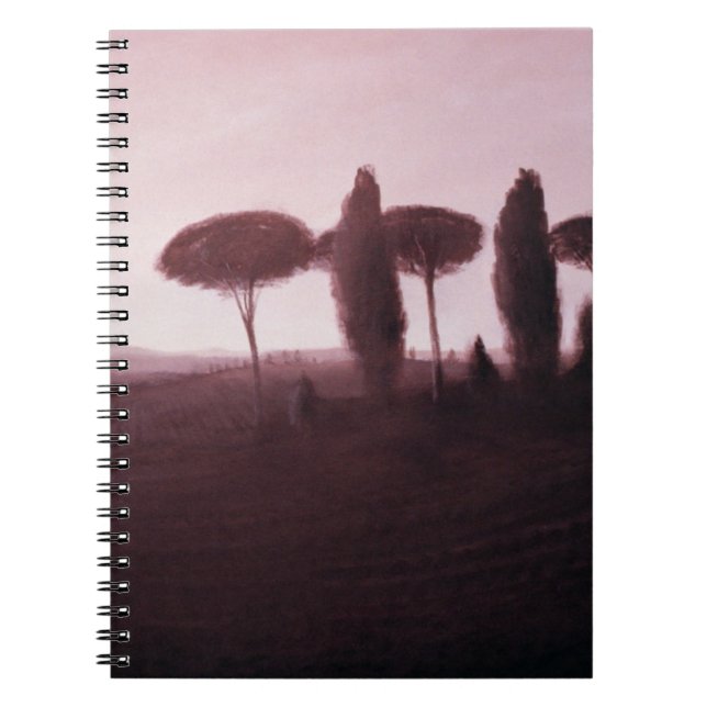 Tuscan landskap 1992 anteckningsbok med spiral (Framsidan)