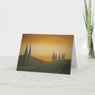 Tuscan landskap - födelsedagkortet kort