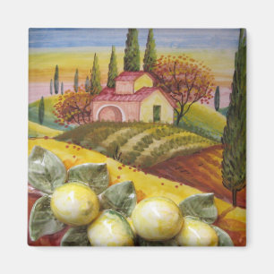 Tuscan lantgårdmagnet magnet