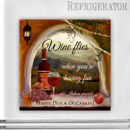 Tuscan Ligcape Italiana Art Vin Magnet