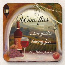 Tuscan Ligcape Italienska Art Vin Underlägg