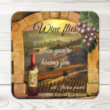 Tuscan Ligcape Italy Fine Art Vin Underlägg