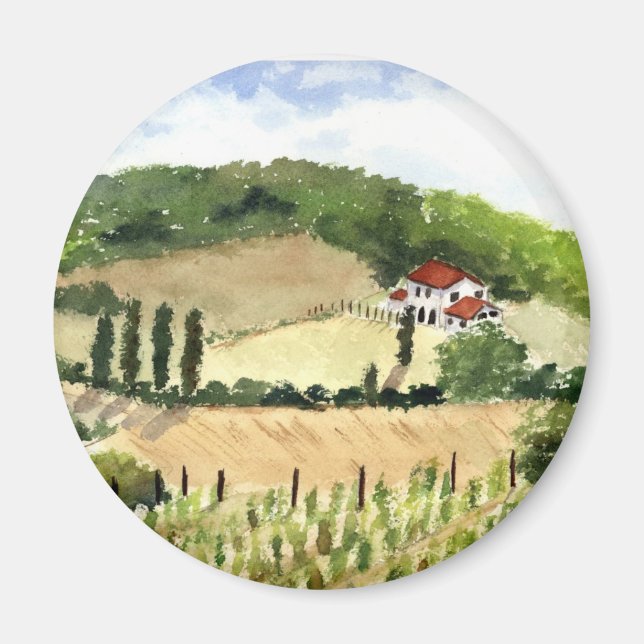 Tuscan liggande magnet (Framsidan)