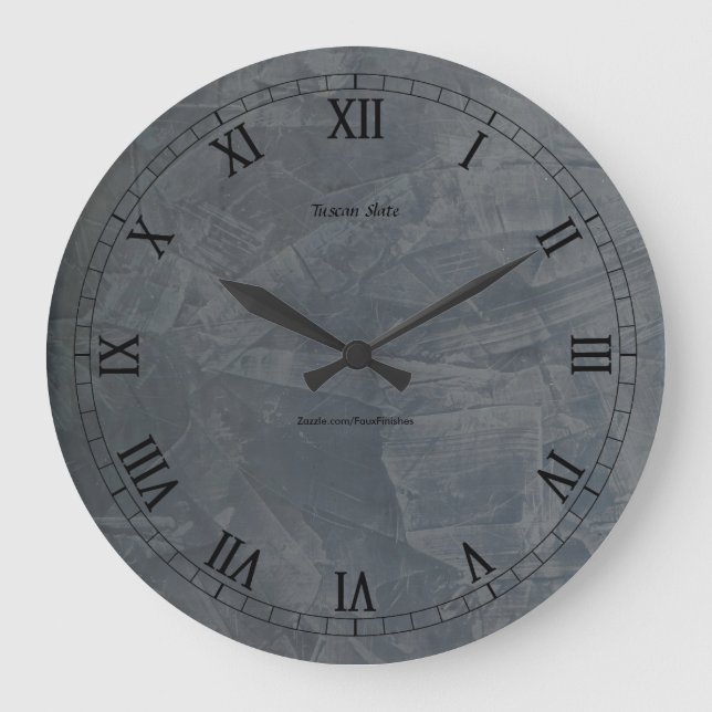 Tuscan Slate #Pinterest Wall Clock Stor Klocka (Framsida)