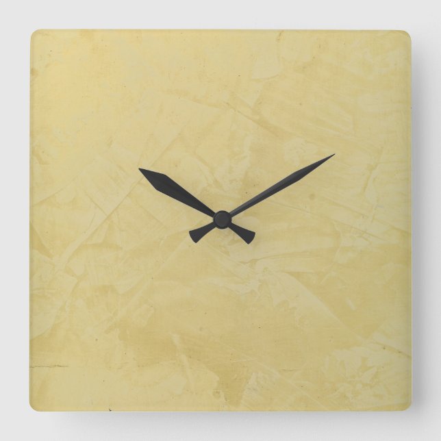 Tuscan Sol Faux Avslutar Square Wallklos Fyrkantig Klocka (Framsida)