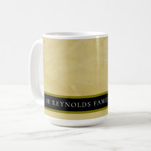 Tuscan Sun Gul Venetian puts custom monogram Kaffemugg