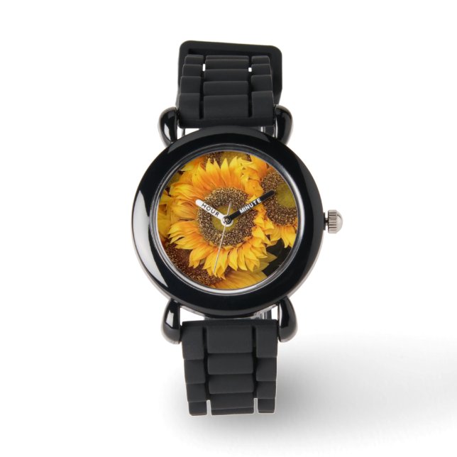 Tuscan Sunblommor Armbandsur (Framsida)