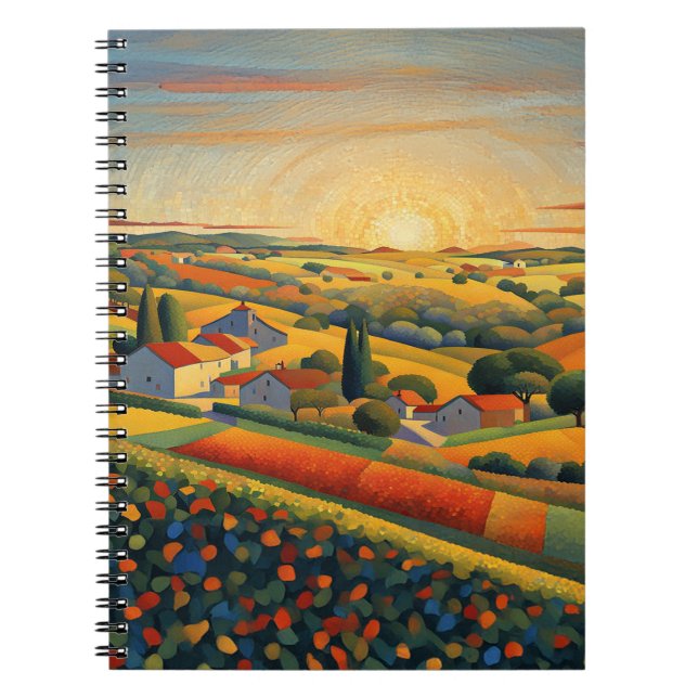 Tuscan Sunrise Anteckningsbok (Framsidan)