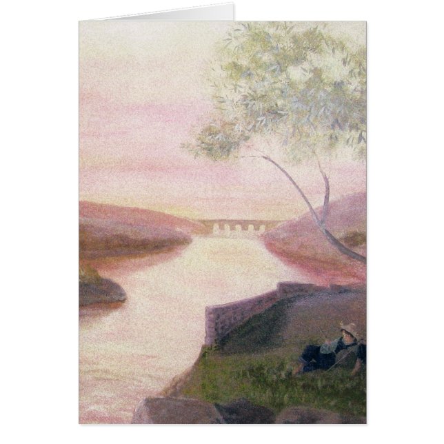 Tuscan Sunset Hälsningskort (Framsidan)