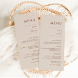 Tuscan Terracotta | Menyn Modern Minimal Bröllop Meny<br><div class="desc">Den här eleganten har bara modernt,  minimalt sans serif-typografi,  vackert rustiskt bohemiskt färg som bara ger den information som tjänar ett syfte. Samla dina kära runt en vacker måltid med vår chic och en enkel tuscanrasotsamling.</div>