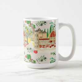 Tuscan,Toskana,Italien,oliver,citroner,tomater Kaffemugg