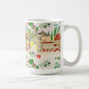 Tuscan,Toskana,Italien,oliver,citroner,tomater Kaffemugg