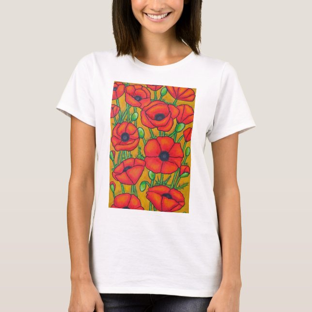 Tuscan vallmotanktop t-shirt (Framsida)