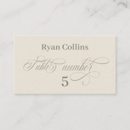 Tuscan Villa Calligraphy Place Cards Placeringskort