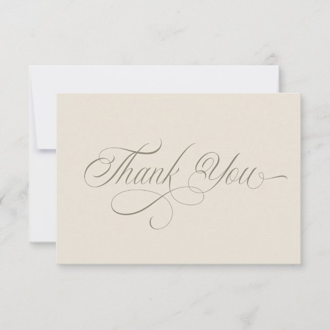 Tuscan Villa Thank You Card Tack Kort (Framsida)