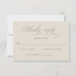 Tuscan Villa Wedding RSVP card OSA Kort