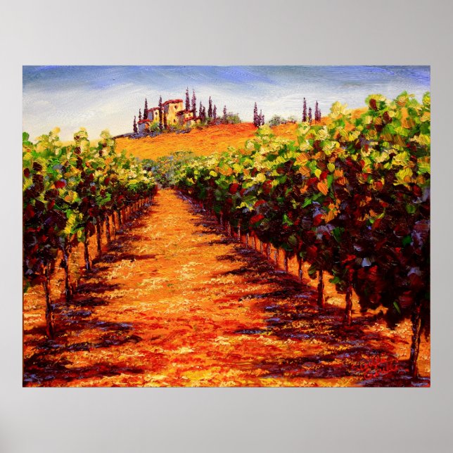 Tuscan Vin Vineyard Poster (Framsidan)