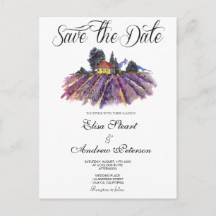 Tuscan vindruvgård Save the Date Inbjudan