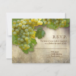 Tuscan Vineyard Rustic Elegant White Vin Art OSA Inbjudningar