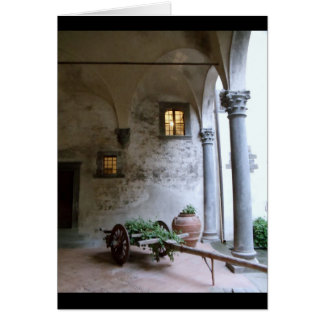 Tuscan vinodling, italien hälsningskort