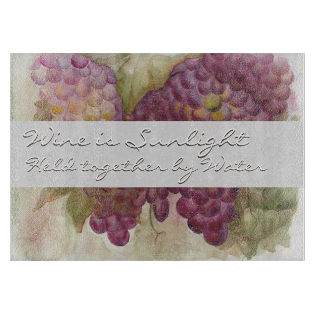 Tuscan Watercolor Grape Vineyard Galileo Quote (Framsidan)