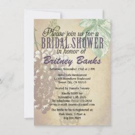 Tuscan Winery Vineyard Inbjudningskort för möhippa