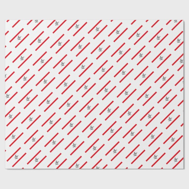 Tuscanias flagga (italiensk region) presentpapper (Platt)