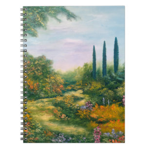 Tuscany atmosfär 1996 anteckningsbok med spiral