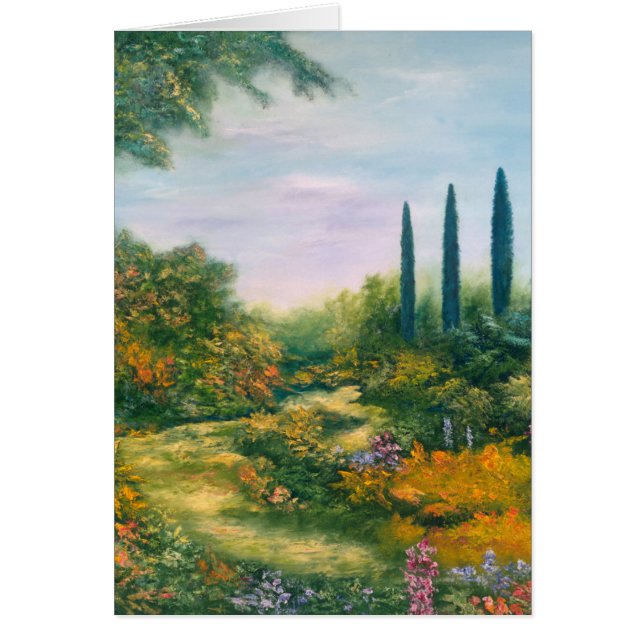 Tuscany atmosfär 1996 hälsningskort (Framsidan)