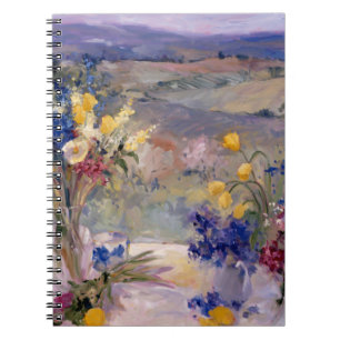Tuscany blommigt anteckningsbok