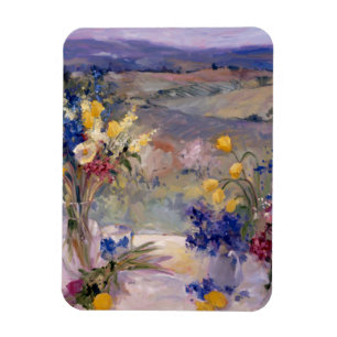 Tuscany blommigt magnet