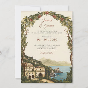 Tuscany Bröllop Bröllopsinbjudan till Italien S Inbjudningar
