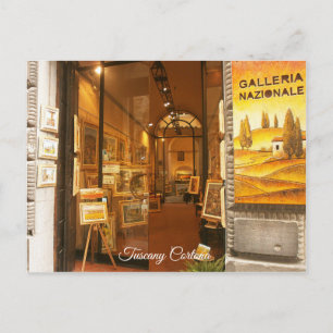 Tuscany Cortona.Art Gallery. Vykort