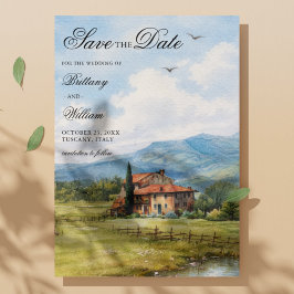 Tuscany Countryside Vineyard Wedding  Spara Datumet