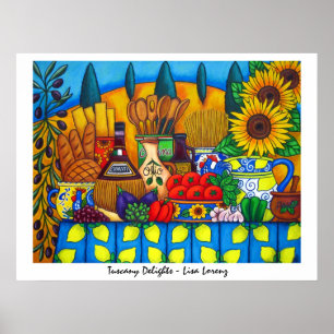Tuscany Delight Poster av Lisa Lorenz