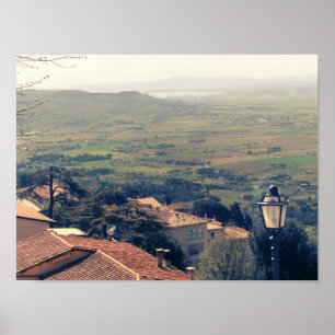 Tuscany. Italien. Cortona Poster