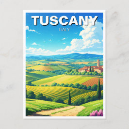 Tuscany Italien Countryside Vykort
