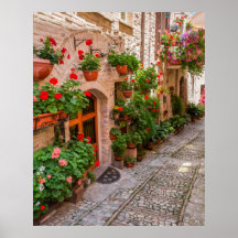Tuscany, Italien - en quaint street