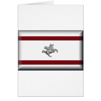 Tuscany (italien) flagga hälsningskort