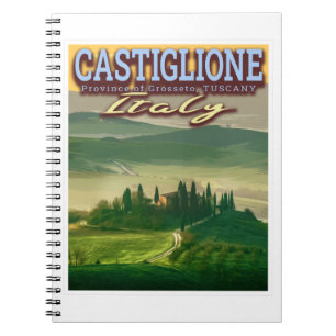 TUSCANY ITALIEN - ITALIENSKA LANDSBYGDEN ANTECKNINGSBOK