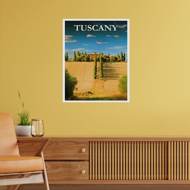 Tuscany, Italy travel poster (Vardagsrum 2)